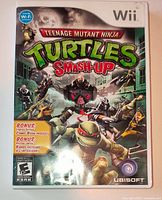 Front of Wii game case showing title, artwork, bonus notices, ESRB rating, publisher logo