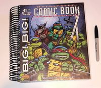 Front cover showing title, edition, Big! Big! label, TMNT artwork, size reference with marker