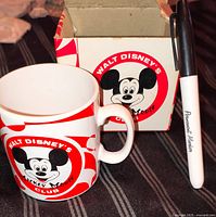 Mug, matching box, scale marker visible