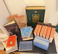 Group shot of all books on table