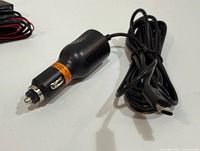 Car charger with mini-USB plug and cord