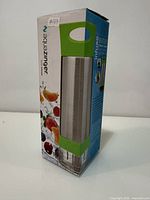 Boxed Aqua Zinger stainless steel flavor-infuser water bottle
