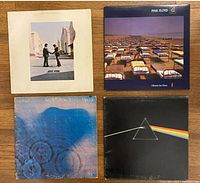 Four Pink Floyd album covers laid out