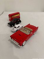 All four model vehicles angled view