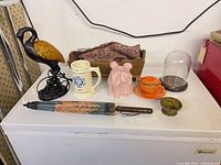 Group view showing all items on white surface