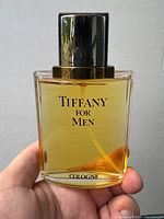 Front view of full 100ml Tiffany For Men cologne bottle