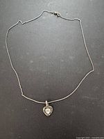 Full view of necklace laid flat