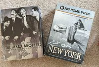 Two boxed documentaries: The Marx Brothers Silver Screen Collection and PBS Home Video New York