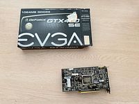 Graphics card with retail box overview