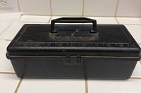 Closed black Sears toolbox