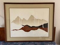 Morning Mist serigraph framed