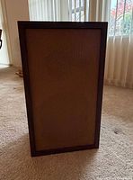 Front view of KLH 31A speaker showing grille and cabinet