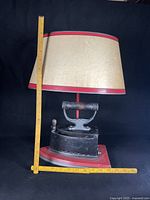 Full lamp with ruler for scale