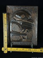 Front view with ruler showing dimensions