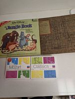 Group shot of Jungle Book vinyl, Philharmonia vinyl, Mozart and Classics CD sets