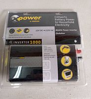 Front view of sealed Xantrex XPower Inverter 1000 packaging