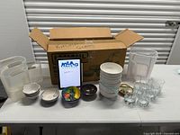 Full lot overview on table showing all items