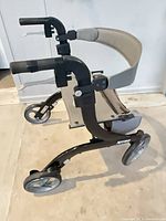 Side view of Drive Nitro rollator walker showing frame, wheels, seat, and backrest