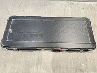 Closed Music Man hard case top view