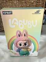 Front of Pop Mart Labubu blind box showing character artwork