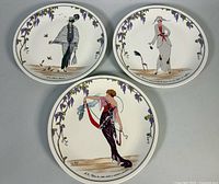 Three Villeroy & Boch Design 1900 plates grouped