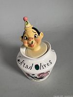 Front view of pixieware jar showing full form and graphics