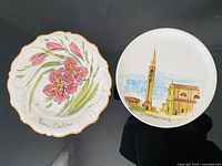 Both plates side by side showing designs
