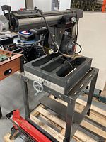 Full view of Craftsman Radial 100 radial arm saw on stand