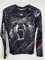 Front view of shirt on hanger