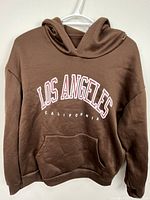 Front view showing Los Angeles California graphic and pocket