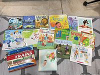 Group shot of all children’s books in lot