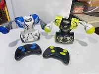 Overall view showing both robots and both controllers