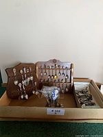 overview of racks and spoons in tray