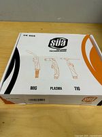 Closed box showing brand and model