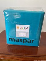 Front view of sealed Maspar Colorart king sheet set package