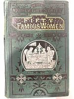 Front cover of the antique book showing title, series name, decorative design, and wear