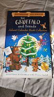 Front cover with Christmas tree and Gruffalo artwork