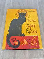 Full view of framed Chat Noir poster print