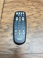 Front view showing button layout and RCA logo