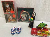 Group shot showing all seven ornaments