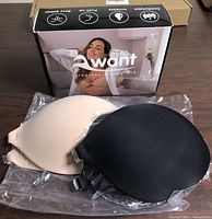 Awant strapless sticky bra box with both bras in plastic