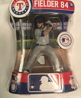 Front view of sealed Prince Fielder figure in packaging showing team logo and player name