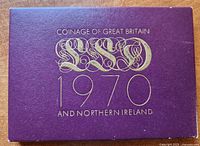 Front of purple presentation wallet with gold 1970 lettering