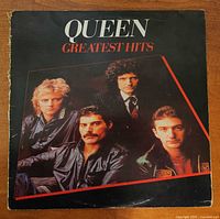 Front of Queen Greatest Hits LP sleeve