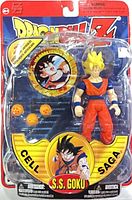 Front of sealed Dragon Ball Z Cell Saga S.S. Goku figure showing contents