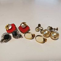 Group shot of all four earring pairs