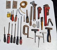 All items laid out on table
