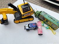 Group shot showing all five items together on table
