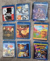 All nine Blu-ray cases front view