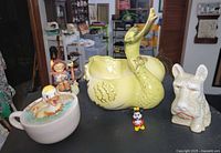 Group shot of all five items on tabletop